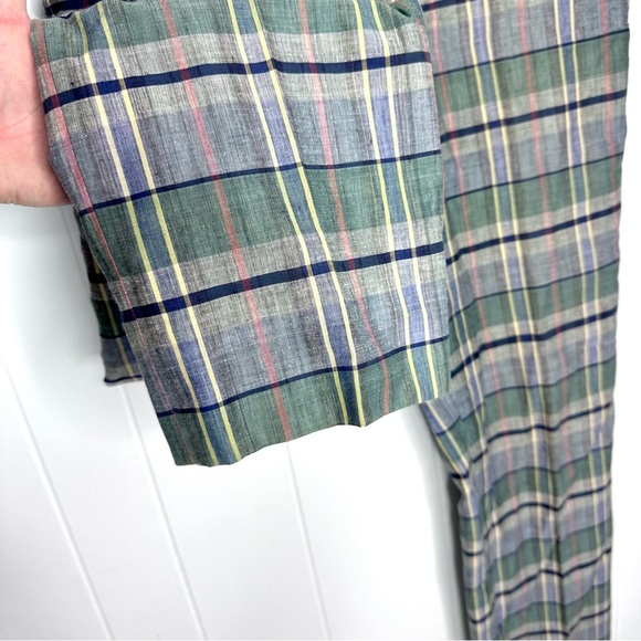 Vintage Indian Madras Plaid Lightweight Pants - Picture 7 of 11